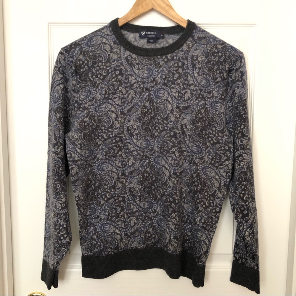 Cremieux Collection Extra Fine Merino Wool Sweater Sz M